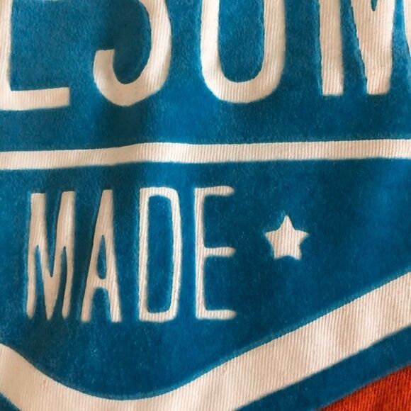 Carter’s Orange and blue velvet graphic T-Shirt - Picture 5 of 6